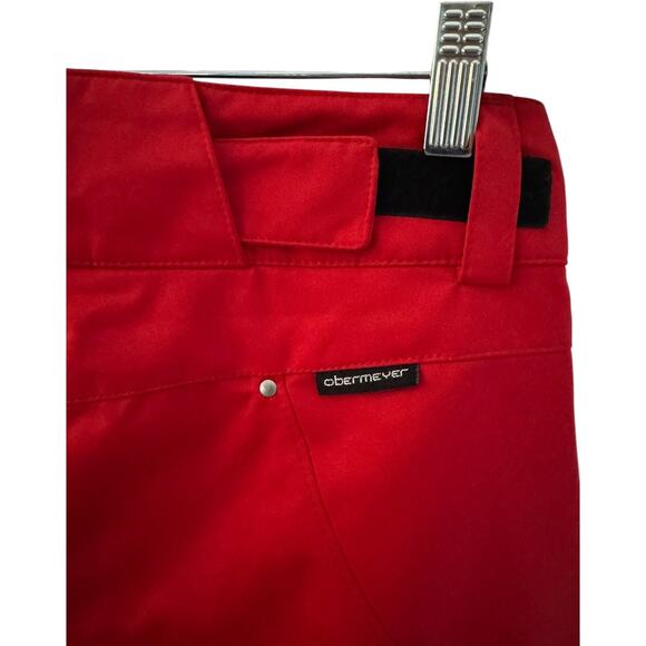 Obermeyer Red Ladies ski snowboard pants Winter Wear style 15110 size 8 - Picture 8 of 16